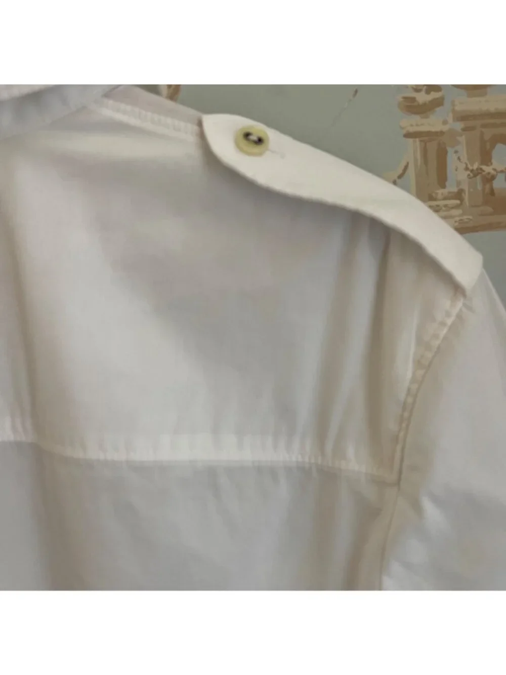 Lafayette 148 New York Womens Tunic Button Shirt Size 4 Classic Quiet Luxury - Picture 8 of 13